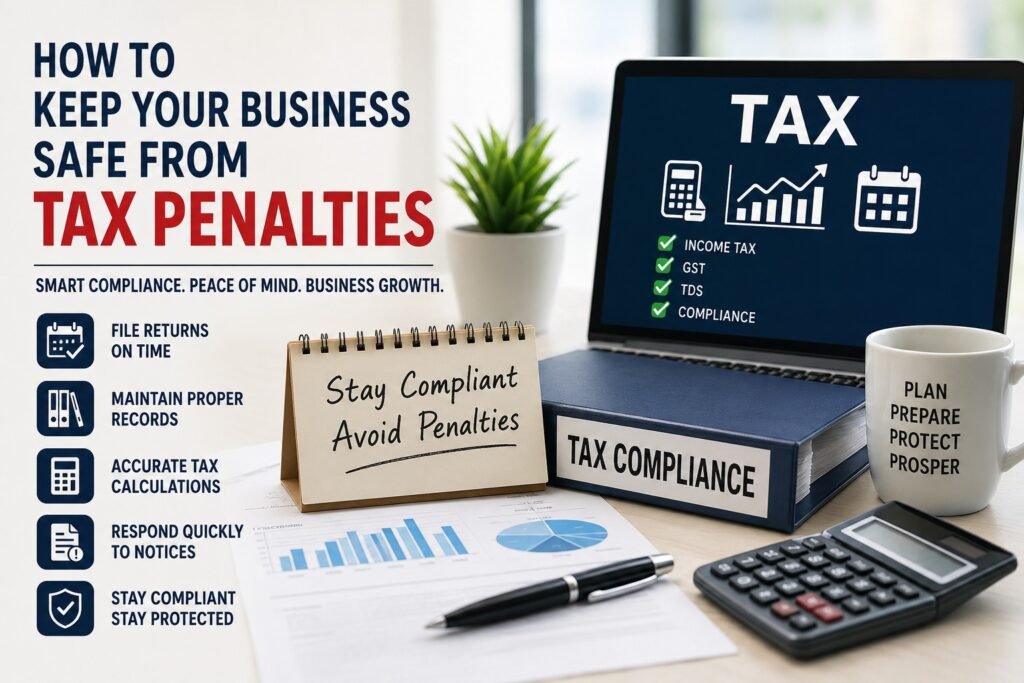 Business tax compliance and financial planning guide by CA Anuj Bansal & Co.