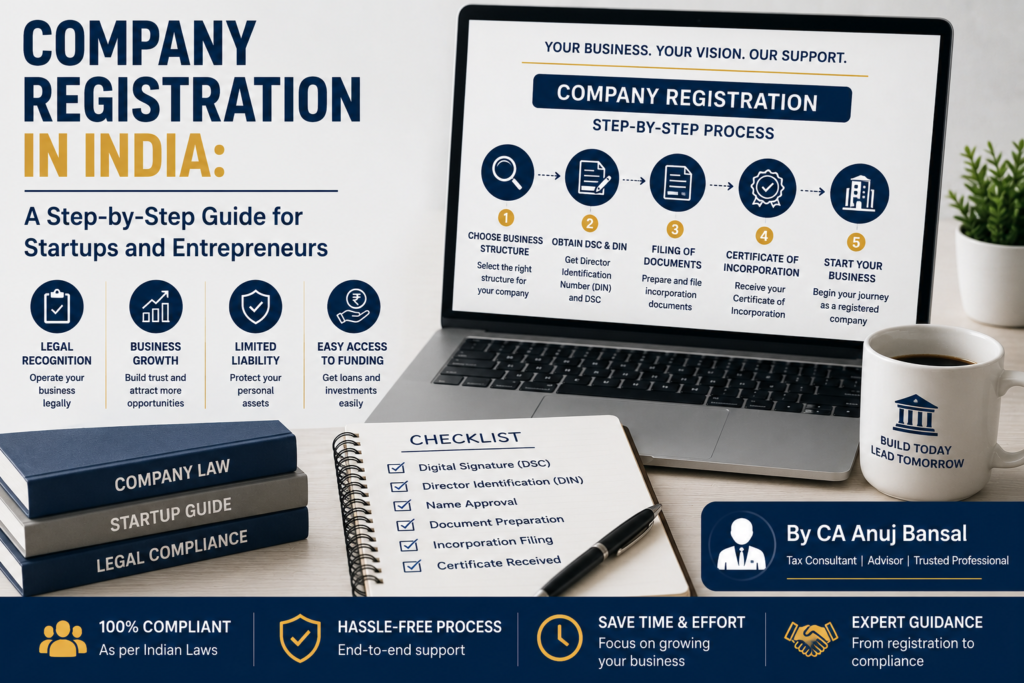 Company Registration in India: A Step-by-Step Guide for Startups and Entrepreneurs