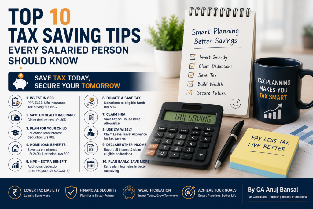 Top 10 Tax Saving Tips Every Salaried Person Should Know