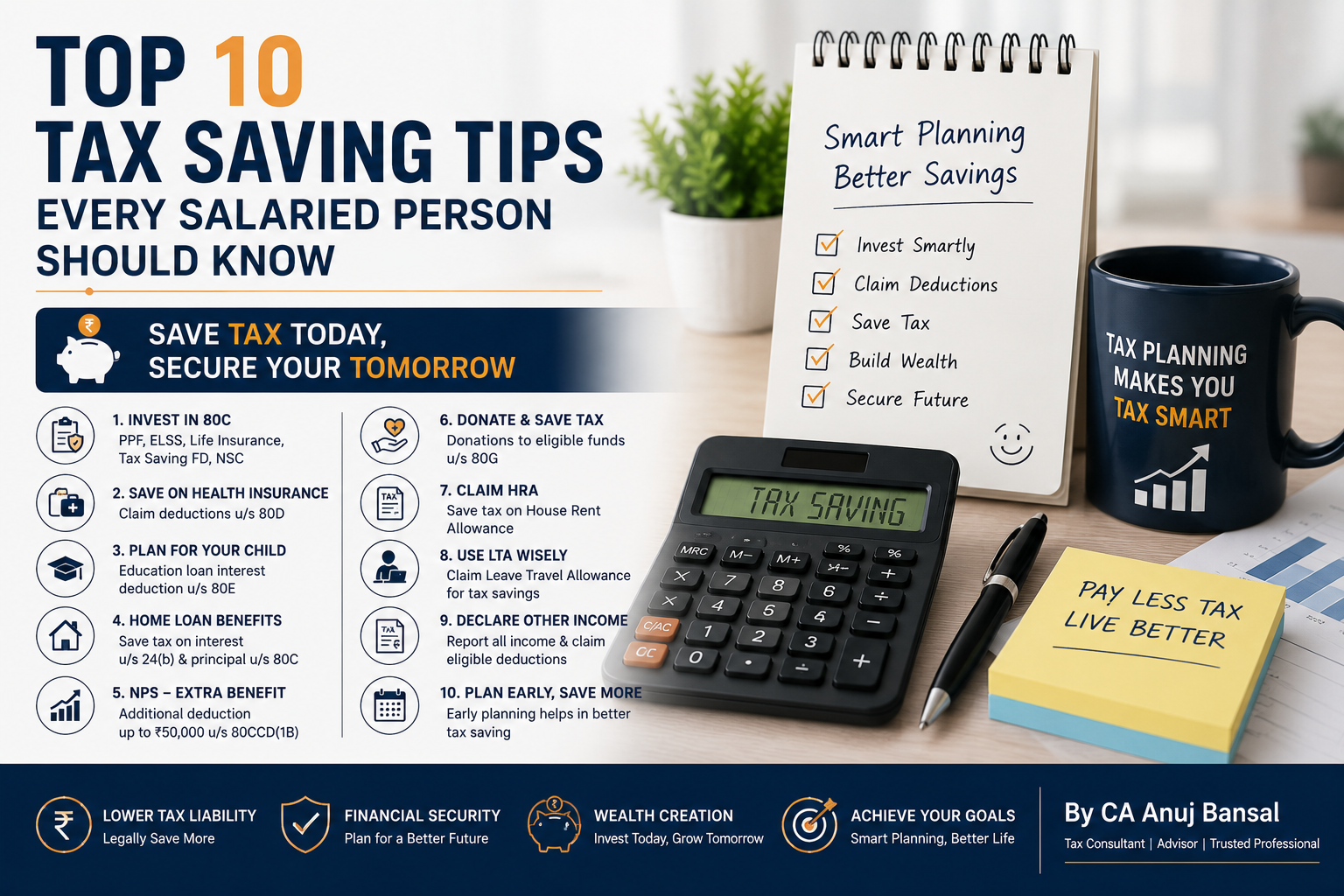 Top 10 Tax Saving Tips Every Salaried Person Should Know